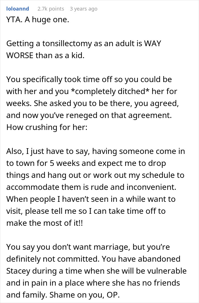 &#8220;AITA For Extending My Vacation With My Family And Missing My GF&#8217;s Surgery?&#8221;