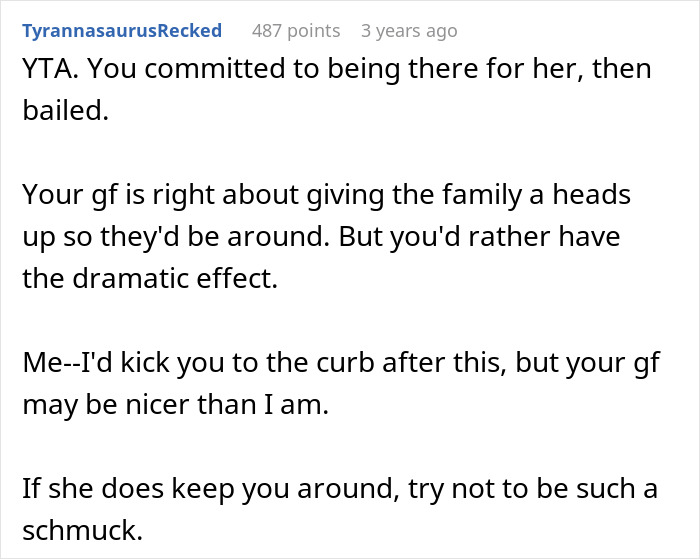 &#8220;AITA For Extending My Vacation With My Family And Missing My GF&#8217;s Surgery?&#8221;