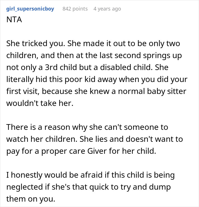 Mom Hopes The Sitter Won&#8217;t Notice The Third Disabled Child She &#8216;Forgot&#8217; To Mention, Sitter Leaves