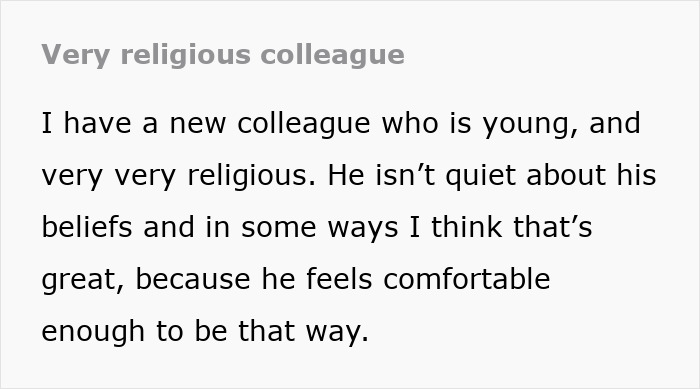 Office Drama Erupts After Guy Tries To Push His Extreme Religious Beliefs On Colleagues