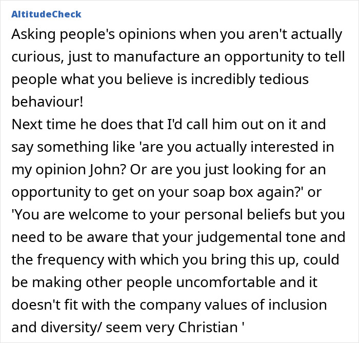 Office Drama Erupts After Guy Tries To Push His Extreme Religious Beliefs On Colleagues