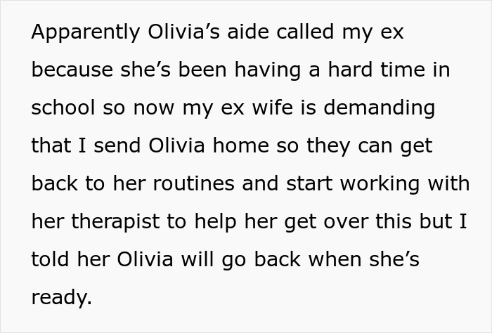 Mom’s Lie About Vacation Shatters Autistic Daughter’s Trust, Dad Won’t Push Her To Go Back Home