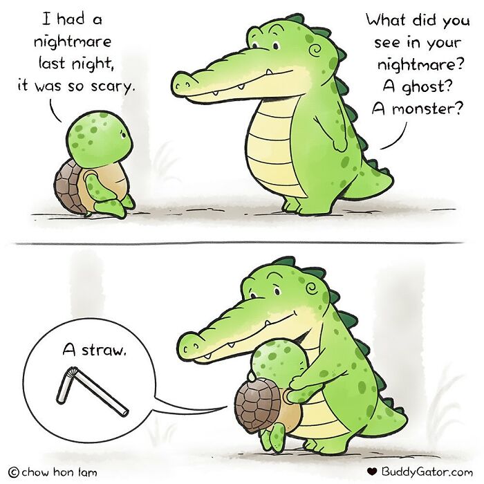 50 Wholesome Comics About An Alligator And His Friends By This Artist (New Pics)
