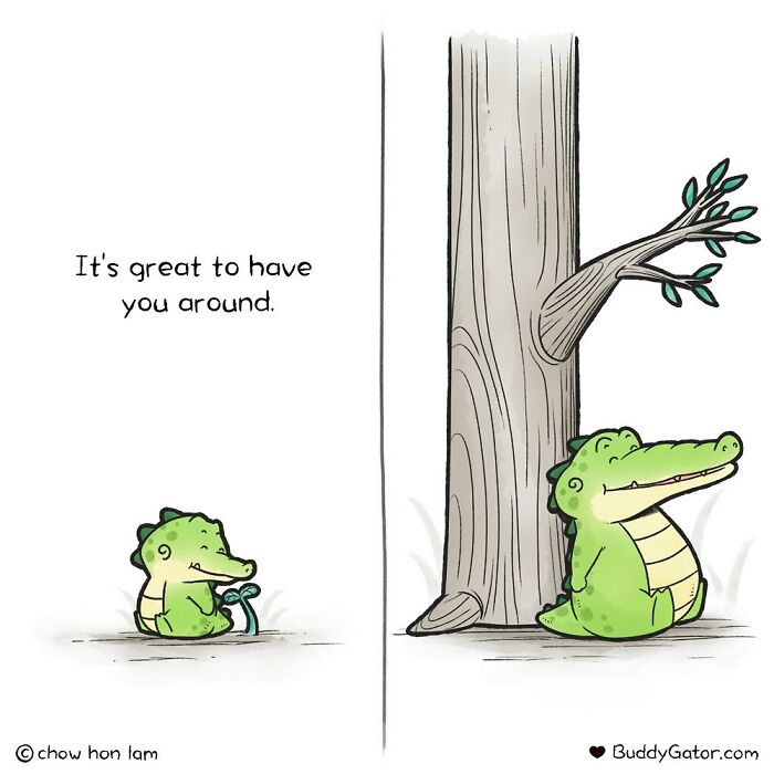 50 Wholesome Comics About An Alligator And His Friends By This Artist (New Pics)