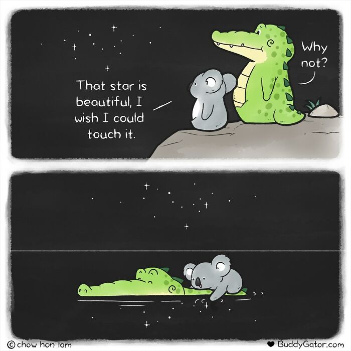 50 Wholesome Comics About An Alligator And His Friends By This Artist (New Pics)