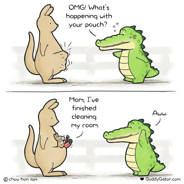 50 Wholesome Comics About An Alligator And His Friends By This Artist (New Pics)
