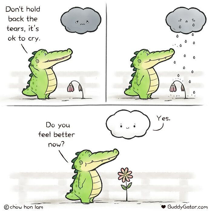 50 Wholesome Comics About An Alligator And His Friends By This Artist (New Pics)