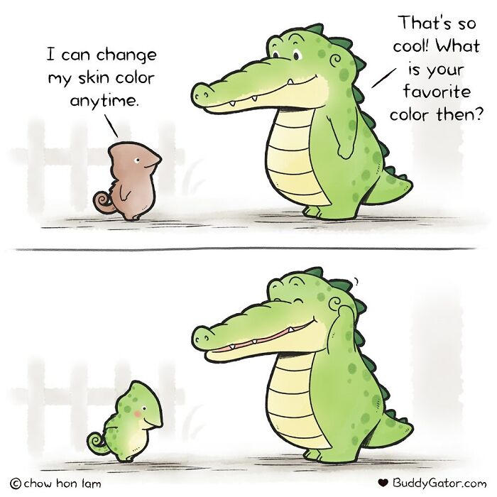 50 Wholesome Comics About An Alligator And His Friends By This Artist (New Pics)