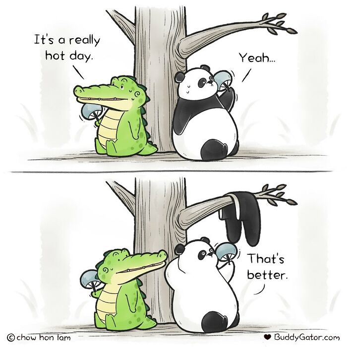 50 Wholesome Comics About An Alligator And His Friends By This Artist (New Pics)