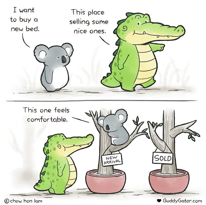 50 Wholesome Comics About An Alligator And His Friends By This Artist (New Pics)