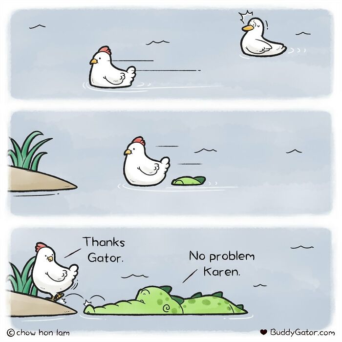 50 Wholesome Comics About An Alligator And His Friends By This Artist (New Pics)