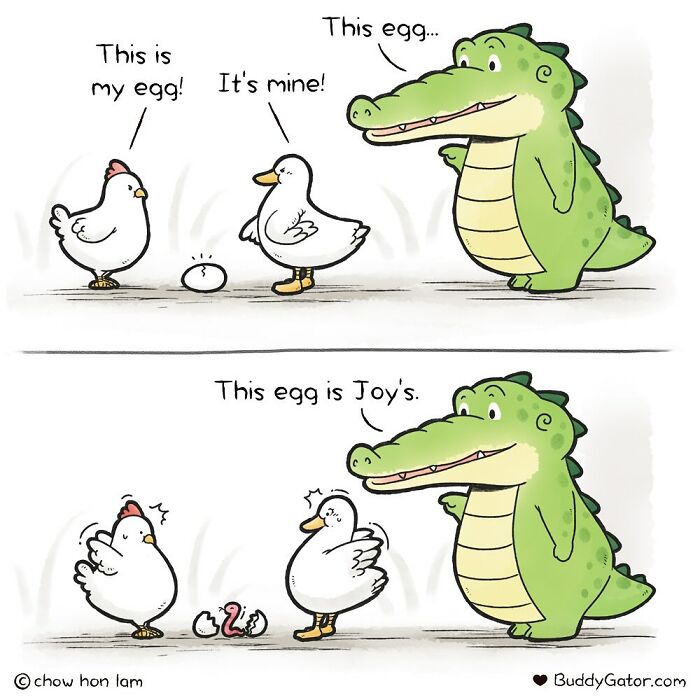 50 Wholesome Comics About An Alligator And His Friends By This Artist (New Pics)