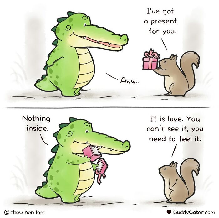 50 Wholesome Comics About An Alligator And His Friends By This Artist (New Pics)