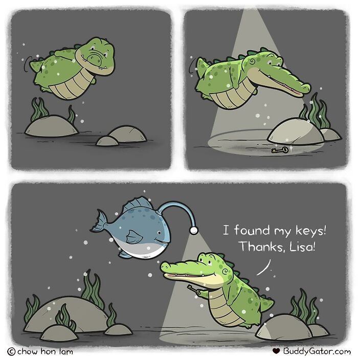 50 Wholesome Comics About An Alligator And His Friends By This Artist (New Pics)