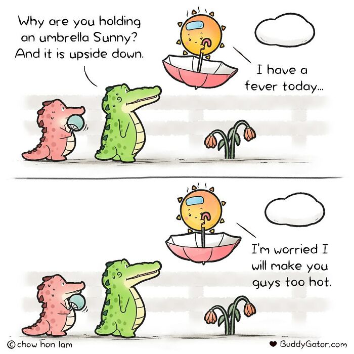 50 Wholesome Comics About An Alligator And His Friends By This Artist (New Pics)