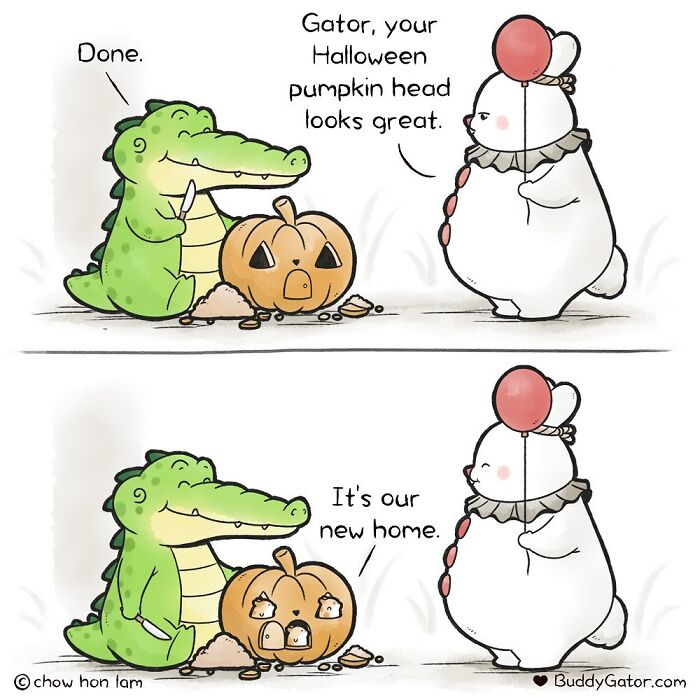 50 Wholesome Comics About An Alligator And His Friends By This Artist (New Pics)