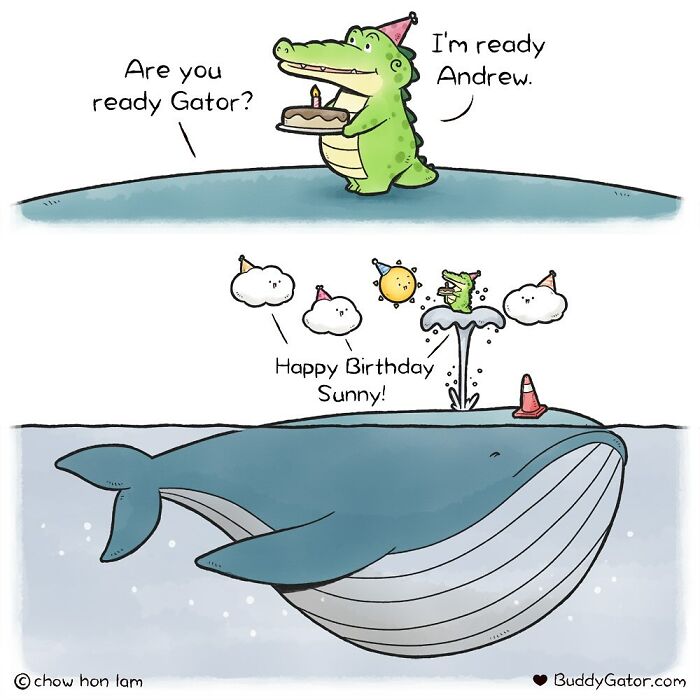 50 Wholesome Comics About An Alligator And His Friends By This Artist (New Pics)
