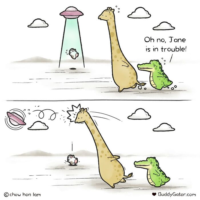 50 Wholesome Comics About An Alligator And His Friends By This Artist (New Pics)
