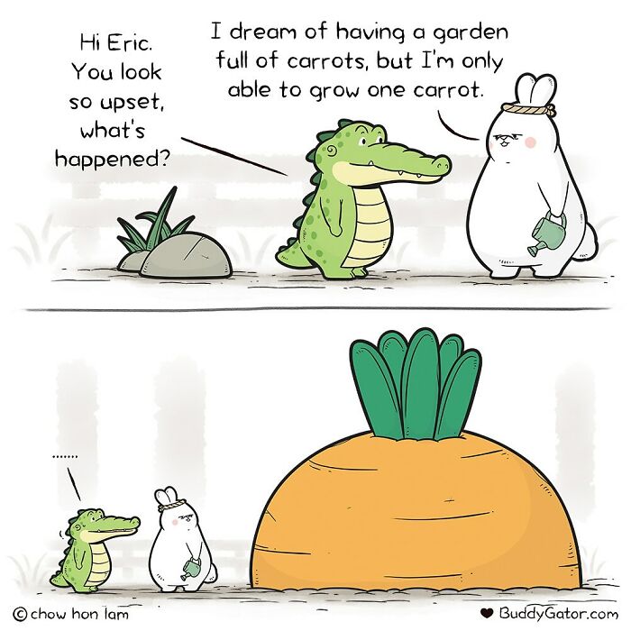 50 Wholesome Comics About An Alligator And His Friends By This Artist (New Pics)