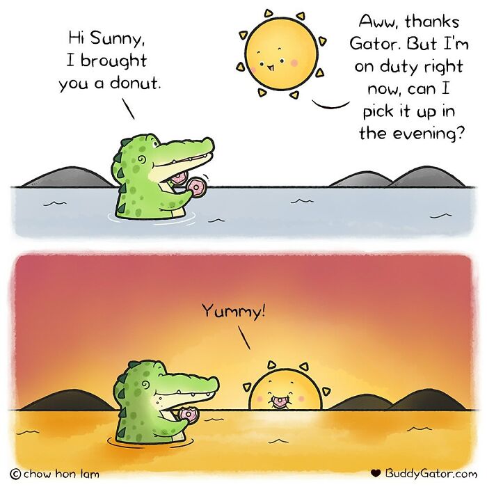50 Wholesome Comics About An Alligator And His Friends By This Artist (New Pics)