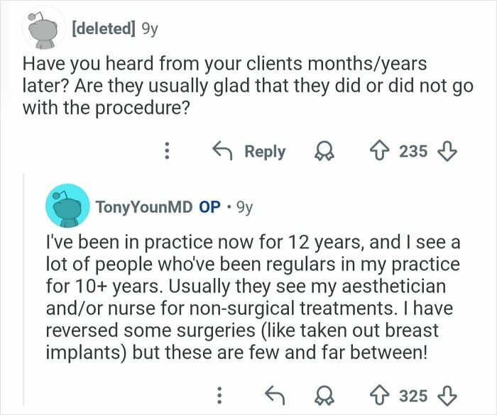 65 Honest Answers From Plastic Surgeons That May Change How You See Cosmetic Work