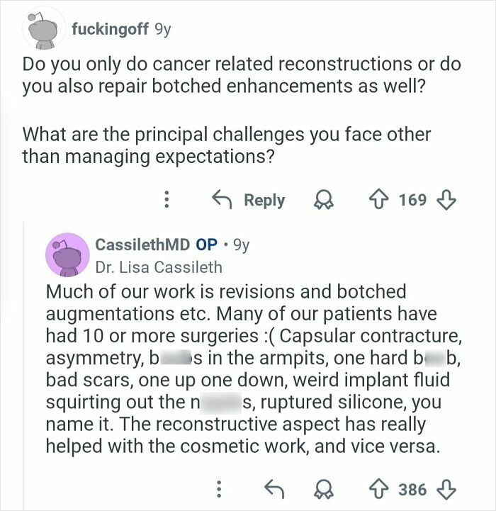 65 Honest Answers From Plastic Surgeons That May Change How You See Cosmetic Work