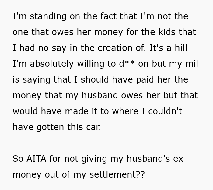 Woman Uses Car Accident Settlement Money To Buy A New Car, Husband’s Ex Goes Ballistic