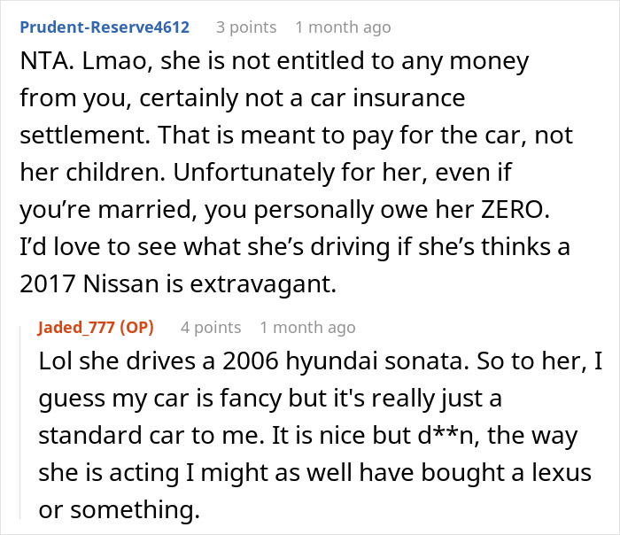 Woman Uses Car Accident Settlement Money To Buy A New Car, Husband’s Ex Goes Ballistic