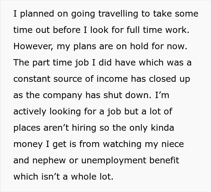 Woman Tells Brother To Go To Hell After His Live-In Nanny Job Offer Comes With Ridiculous Demands