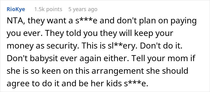 Woman Tells Brother To Go To Hell After His Live-In Nanny Job Offer Comes With Ridiculous Demands