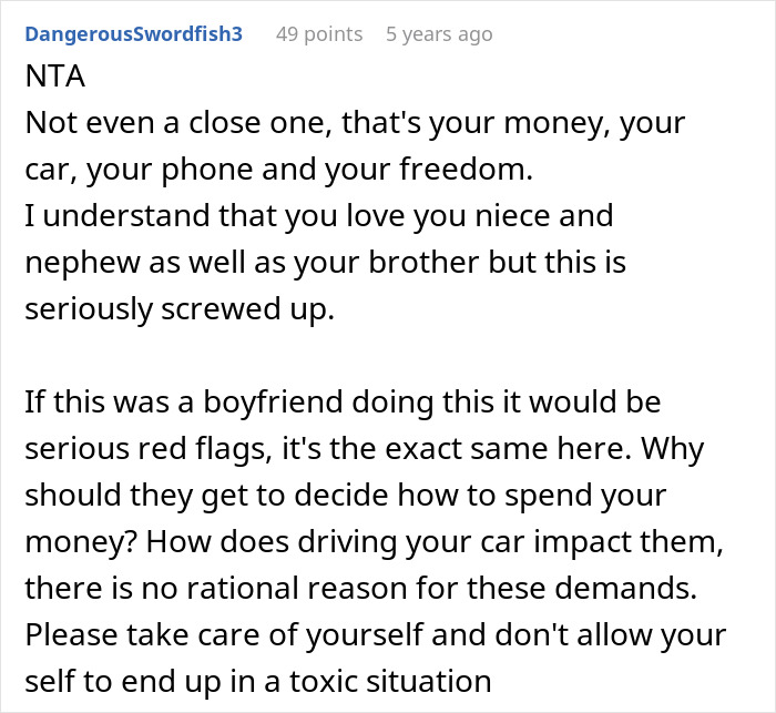 Woman Tells Brother To Go To Hell After His Live-In Nanny Job Offer Comes With Ridiculous Demands