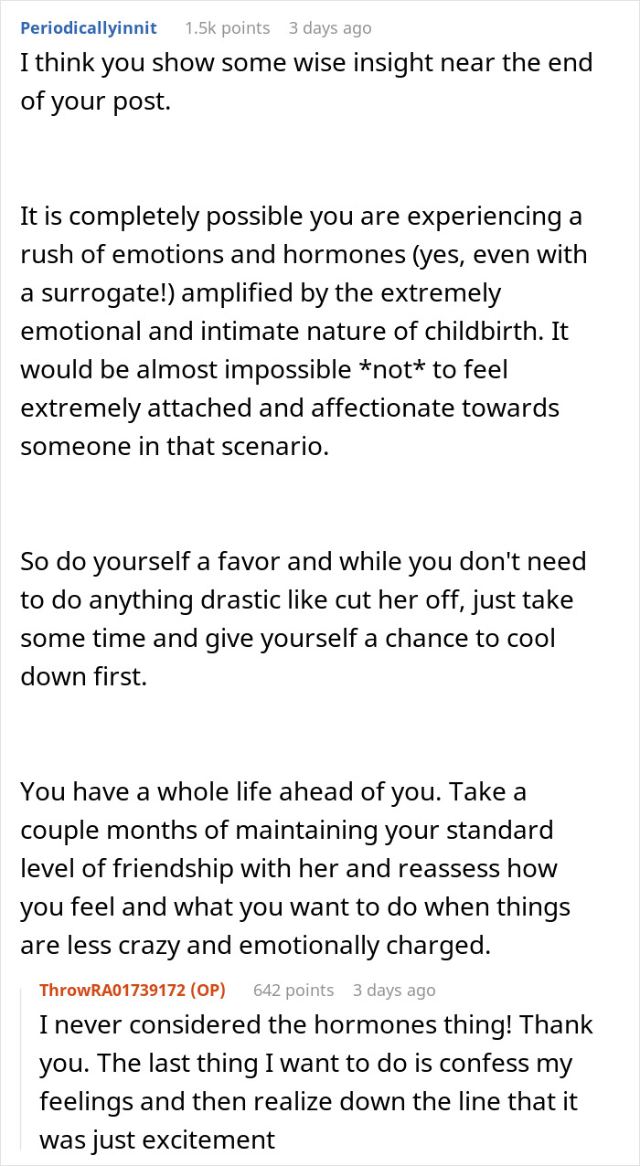 Woman Catches Confusing Feelings For Her Surrogate, Thinks She’s Losing Her Mind