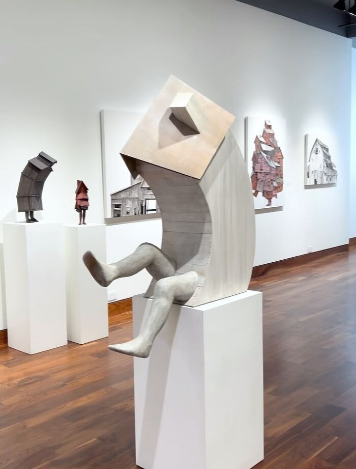 Artist Uses Cardboard And Texture To Capture The Fragility Of Architecture (20 Pics)