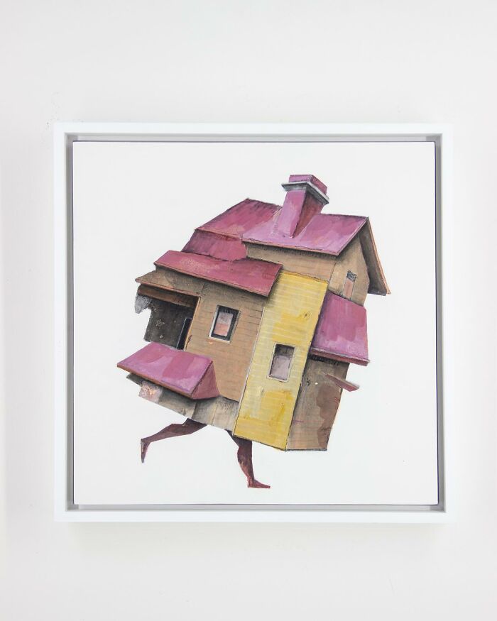 Artist Uses Cardboard And Texture To Capture The Fragility Of Architecture (20 Pics)