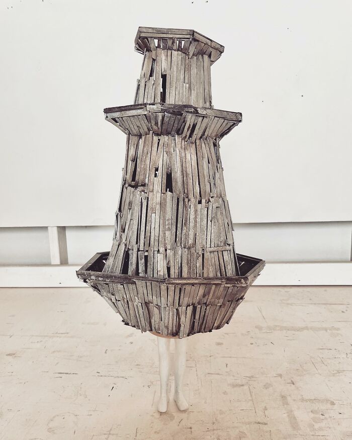 Artist Uses Cardboard And Texture To Capture The Fragility Of Architecture (20 Pics)