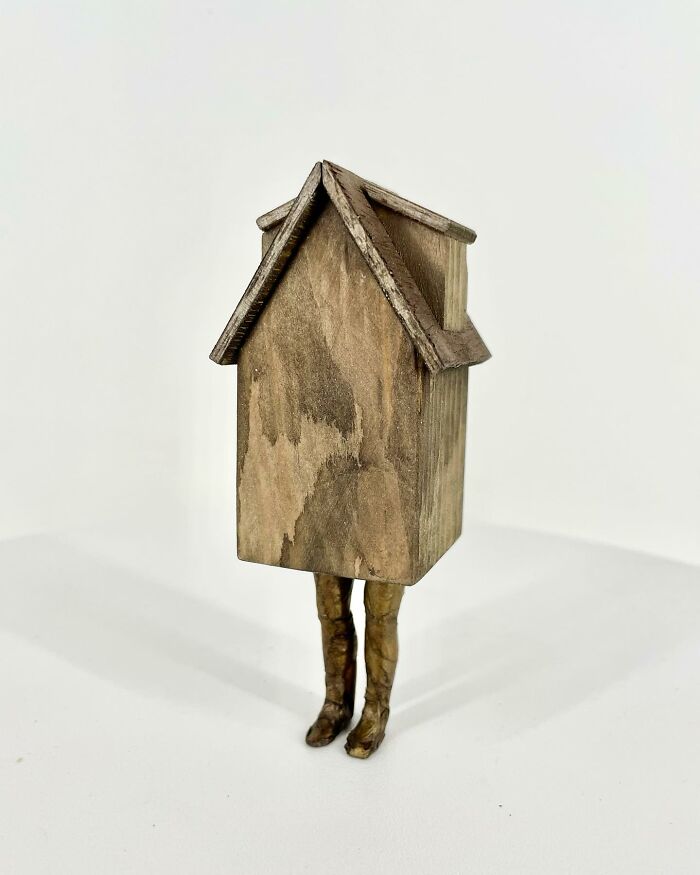 Artist Uses Cardboard And Texture To Capture The Fragility Of Architecture (20 Pics)