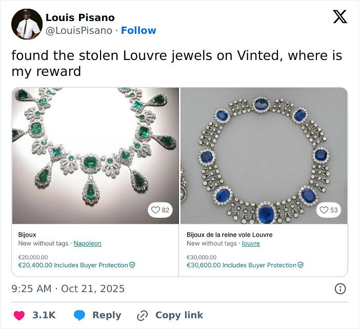 The Louvre Lost Valuable Items In A Heist, So Here Are The 15 Funniest Memes