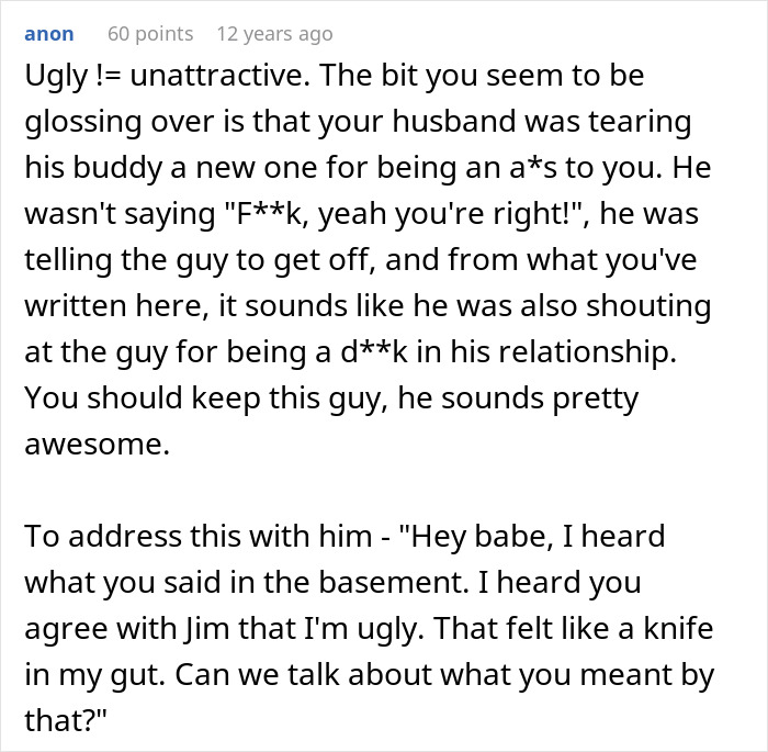 &#8220;I Know She&#8217;s Ugly, I Know She&#8217;s Ugly, I Know She&#8217;s Ugly&#8221;: Wife Overhears Husband