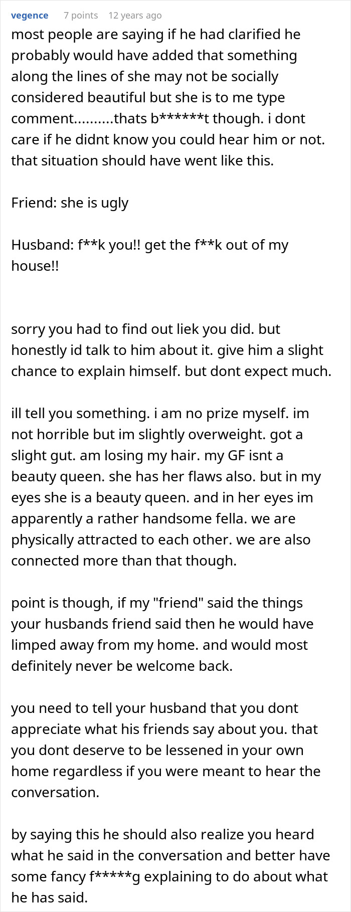 &#8220;I Know She&#8217;s Ugly, I Know She&#8217;s Ugly, I Know She&#8217;s Ugly&#8221;: Wife Overhears Husband