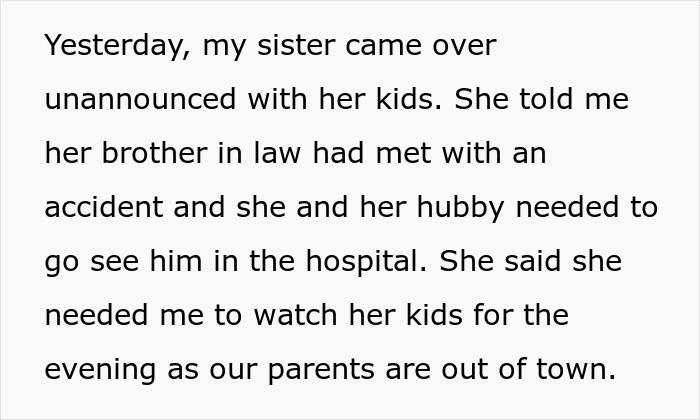 Sister Demands Child-Free Sibling Take In Her 3 Kids In An Emergency, Surprised It Doesn&#8217;t Go Well