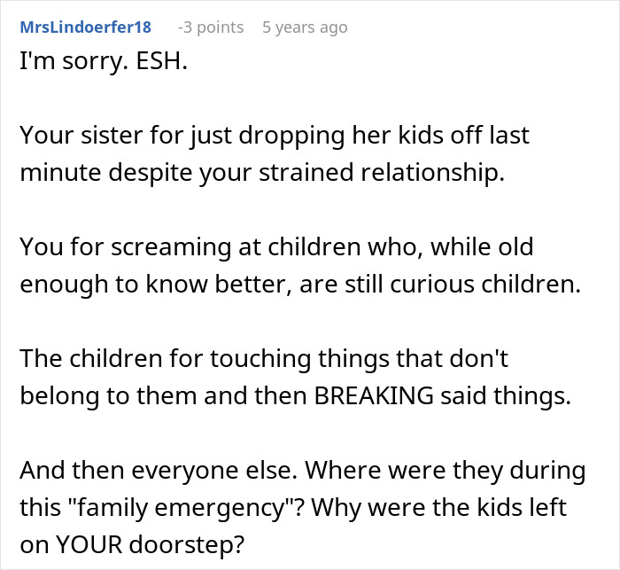 Sister Demands Child-Free Sibling Take In Her 3 Kids In An Emergency, Surprised It Doesn&#8217;t Go Well
