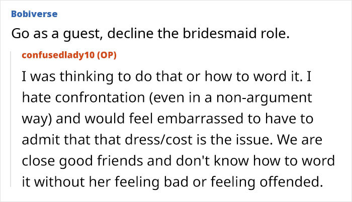 “In Shock”: Woman Is Upset After Bride-To-Be Asks Her To Pay For Her Own Bridesmaid’s Dress
