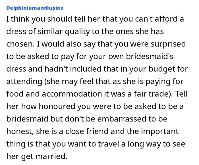 “In Shock”: Woman Is Upset After Bride-To-Be Asks Her To Pay For Her Own Bridesmaid’s Dress
