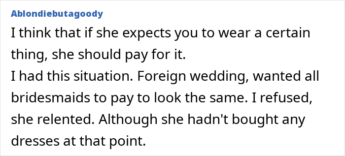 “In Shock”: Woman Is Upset After Bride-To-Be Asks Her To Pay For Her Own Bridesmaid’s Dress