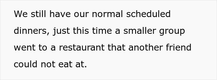 Woman Invites Only Some Members Of Friend Group For Dinner, Finds Out She Can’t Do That Woman Invites Only Some Members Of Friend Group For Dinner, Finds Out She Can’t Do That