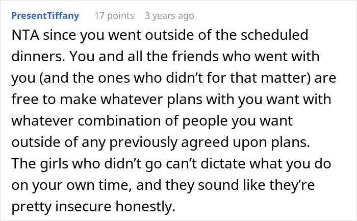 Woman Invites Only Some Members Of Friend Group For Dinner, Finds Out She Can’t Do That Woman Invites Only Some Members Of Friend Group For Dinner, Finds Out She Can’t Do That