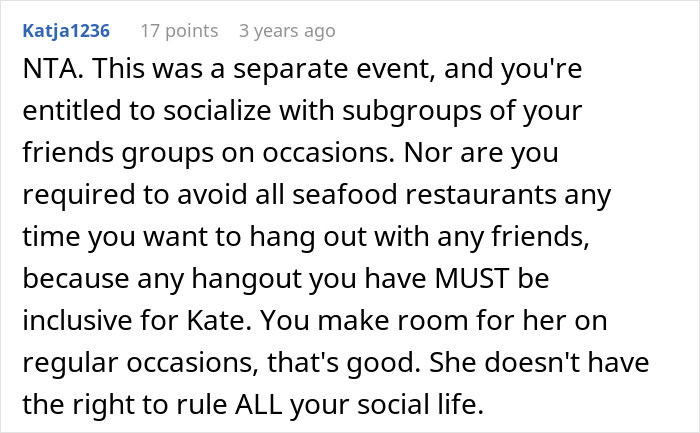 Woman Invites Only Some Members Of Friend Group For Dinner, Finds Out She Can’t Do That Woman Invites Only Some Members Of Friend Group For Dinner, Finds Out She Can’t Do That