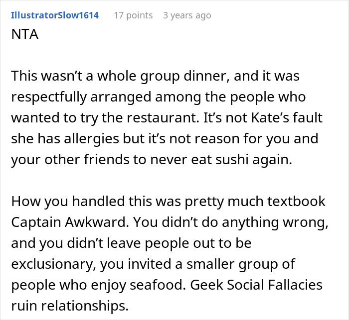 Woman Invites Only Some Members Of Friend Group For Dinner, Finds Out She Can’t Do That Woman Invites Only Some Members Of Friend Group For Dinner, Finds Out She Can’t Do That