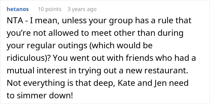 Woman Invites Only Some Members Of Friend Group For Dinner, Finds Out She Can’t Do That Woman Invites Only Some Members Of Friend Group For Dinner, Finds Out She Can’t Do That