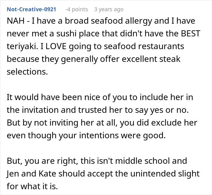 Woman Invites Only Some Members Of Friend Group For Dinner, Finds Out She Can’t Do That Woman Invites Only Some Members Of Friend Group For Dinner, Finds Out She Can’t Do That